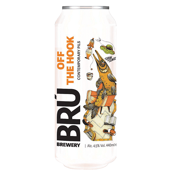 BRÚ - Off The Hook Contemporary Pils 440ml Can 4.5% ABV