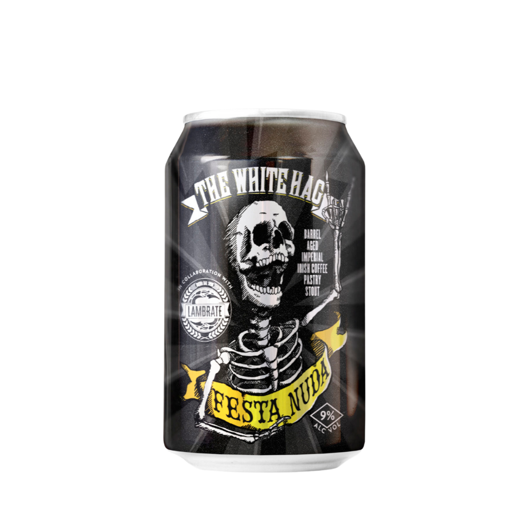 The White Hag- Festa Nuda Barrel Aged Imperial Stout 9% ABV 330ml Can
